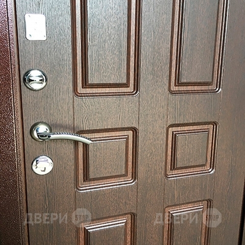 Входная металлическая Дверь Ратибор Комфорт Орех премиум в Дмитрове
