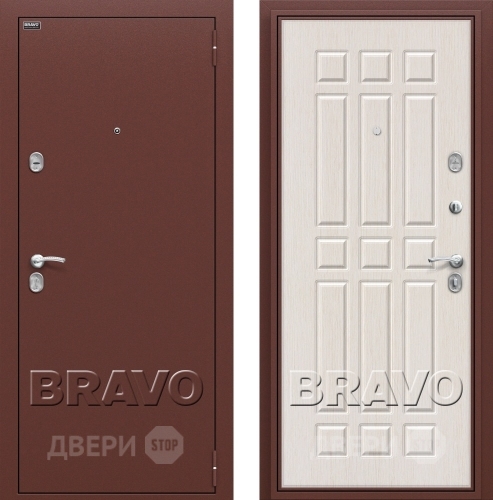 Входная металлическая Дверь Bravo Оптим Старт Белёный Дуб в Дмитрове