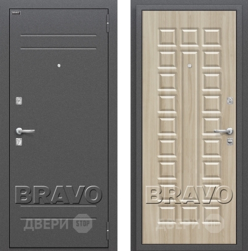 Входная металлическая Дверь Bravo Оптим Нова Шимо Светлый в Дмитрове