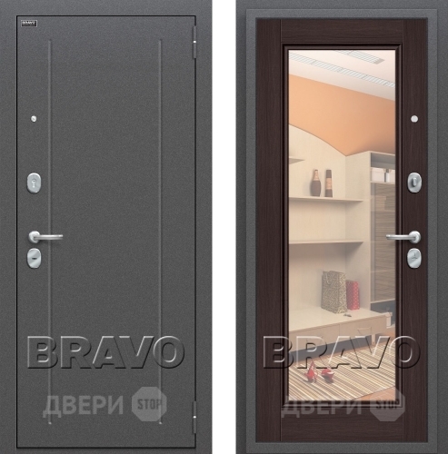 Входная металлическая Дверь Bravo Оптим Флэш Венге в Дмитрове