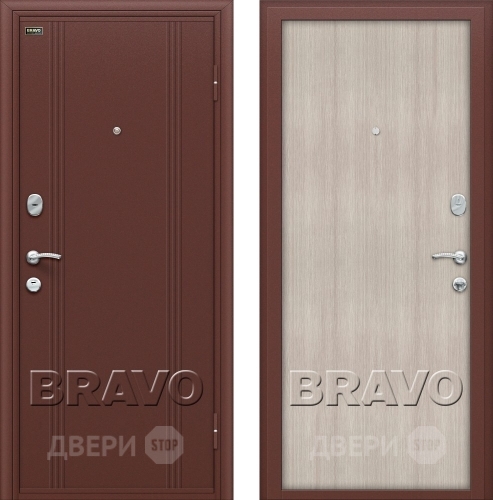 Входная металлическая Дверь Bravo Оптим Door Out 201 Капучино в Дмитрове