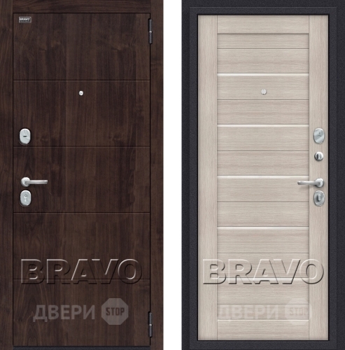 Входная металлическая Дверь Bravo Оптим Прайм Капучино в Дмитрове