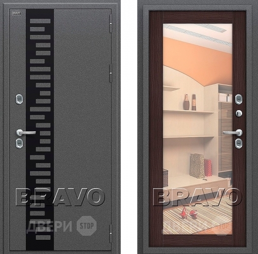 Входная металлическая Дверь Bravo Оптим Термо 220 Венге в Дмитрове
