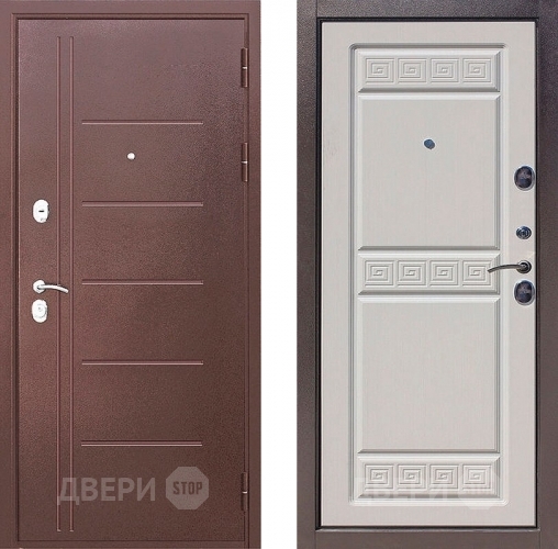 Входная металлическая Дверь Цитадель Троя 10см Антик Белый ясень в Дмитрове