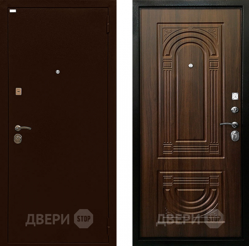 Входная металлическая Дверь Ратибор Оптима 3К Орех бренди в Дмитрове