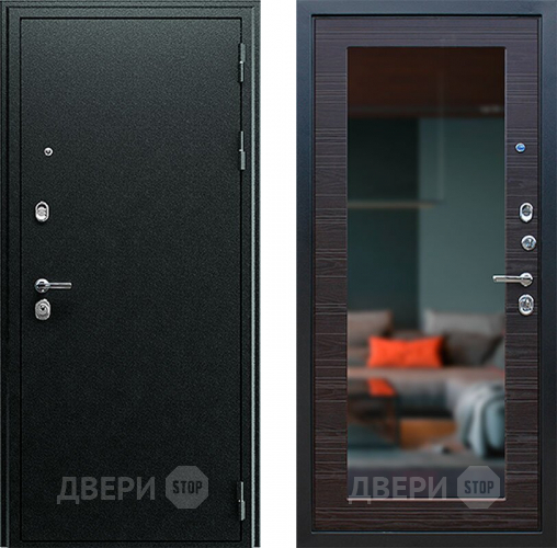 Входная металлическая Дверь Йошкар Next-1 с зеркалом Венге поперечный в Дмитрове