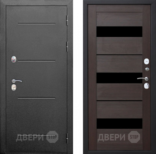 Дверь Цитадель Isoterma Серебро/Тёмный кипарис  в Дмитрове