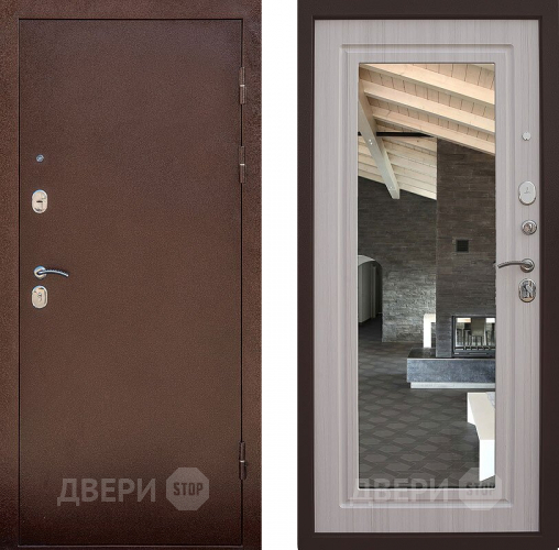 Дверь Снедо Сити Эш Вайт с зеркалом в Дмитрове