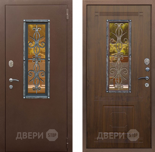 Входная металлическая Дверь Снедо Плющ Винорит  Грецкий орех  в Дмитрове