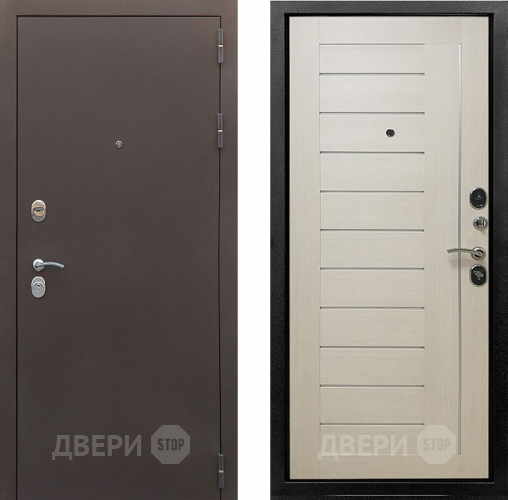 Входная металлическая Дверь Снедо Бордо 3К Эш вайт в Дмитрове