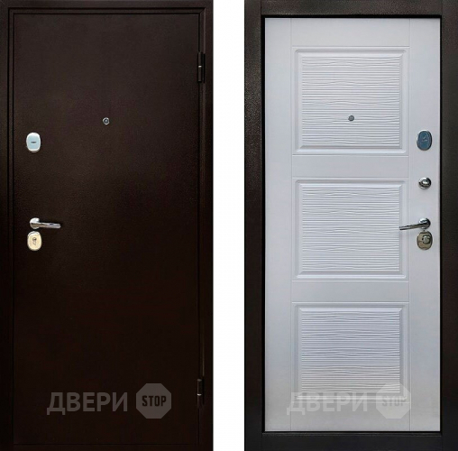 Входная металлическая Дверь СТОП Авангард 3К Беленый Дуб в Дмитрове