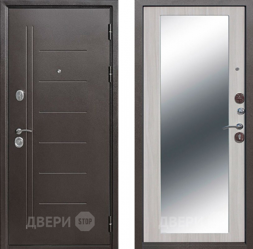 Дверь Цитадель Троя с зеркалом Лиственница в Дмитрове