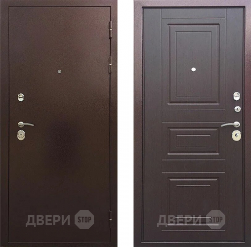 Входная металлическая Дверь Шелтер (SHELTER) Трио Орех премиум в Дмитрове