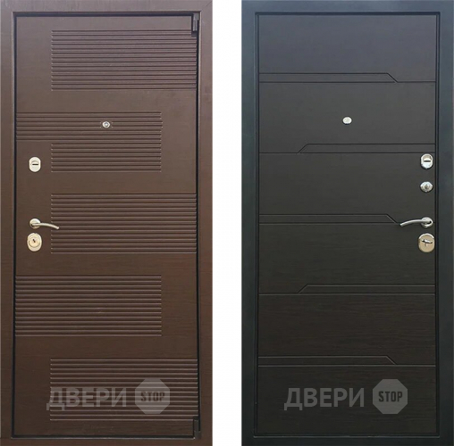 Входная металлическая Дверь Шелтер (SHELTER) Лайн Венге  в Дмитрове