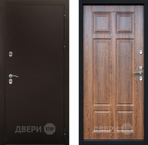 Входная металлическая Дверь Сибирь Термо Дуб филадельфия коньяк в Дмитрове