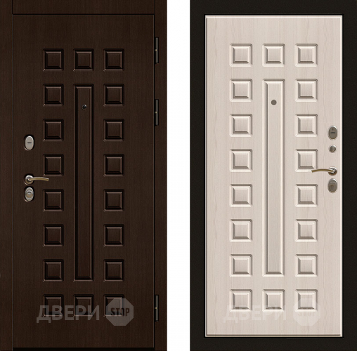 Входная металлическая Дверь Райтвер Р-Сенат Беленый Дуб в Дмитрове