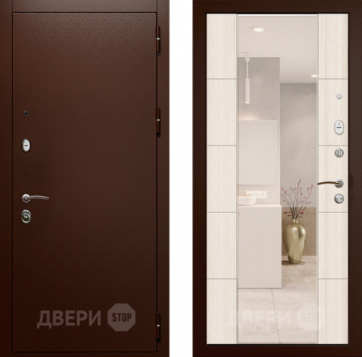Входная металлическая Дверь с зеркалом Райтвер Президент  в Дмитрове