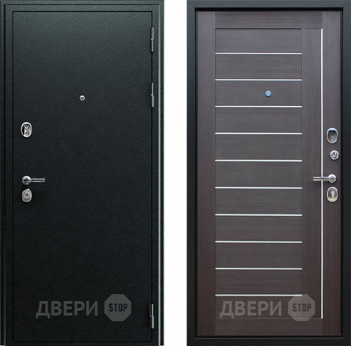 Входная металлическая Дверь Йошкар Соло Орех рифленый в Дмитрове