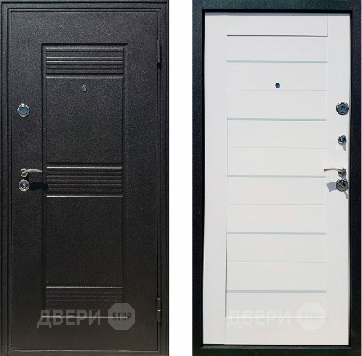 Входная металлическая Дверь в квартиру СТОП 7Х Белёный дуб в Дмитрове