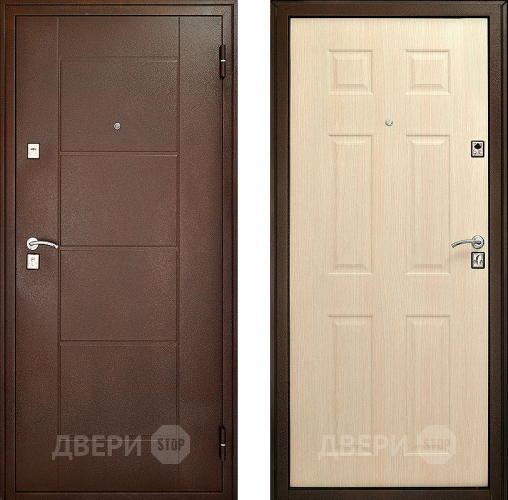 Входная металлическая Дверь Форпост Модель 73 Беленый дуб в Дмитрове