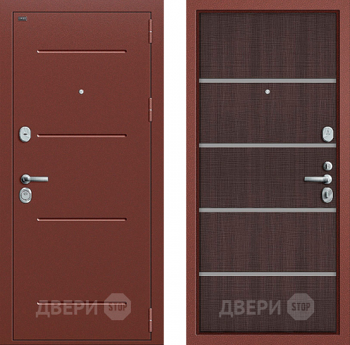Входная металлическая Дверь Groff Т2-204 Wenge Crosscut в Дмитрове