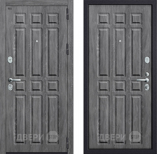 Входная металлическая Дверь Groff P3-315 Серый Дуб в Дмитрове