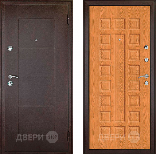 Входная металлическая Дверь Форпост Квадро Дуб золотой в Дмитрове