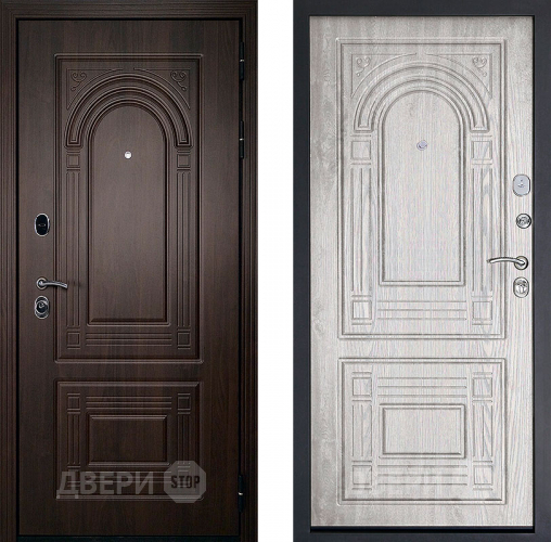 Входная металлическая Дверь (Дверной Континент) Флоренция Беленый дуб в Дмитрове