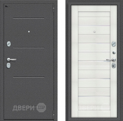 Входная металлическая Дверь Bravo Порта S-2 104/П22  Bianco Veralinga в Дмитрове