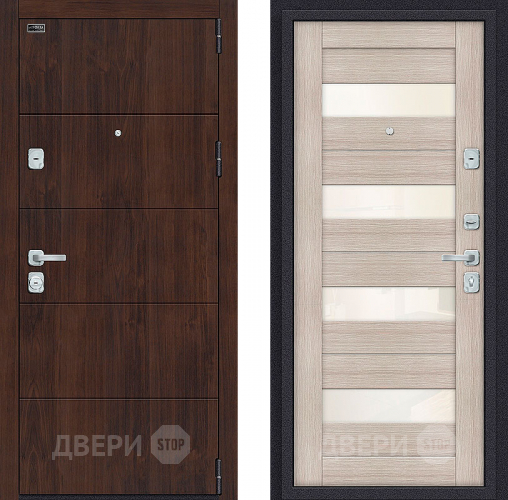 Входная металлическая Дверь Bravo Porta M-3 4/П23 Cappuccino Veralinga в Дмитрове