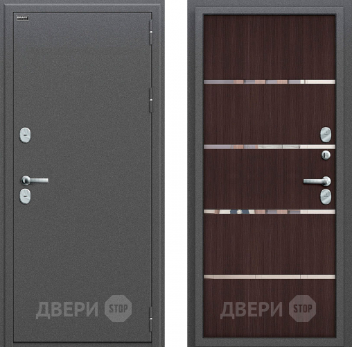 Входная металлическая Дверь Bravo Оптим Термо 204 Wenge Veralinga в Дмитрове