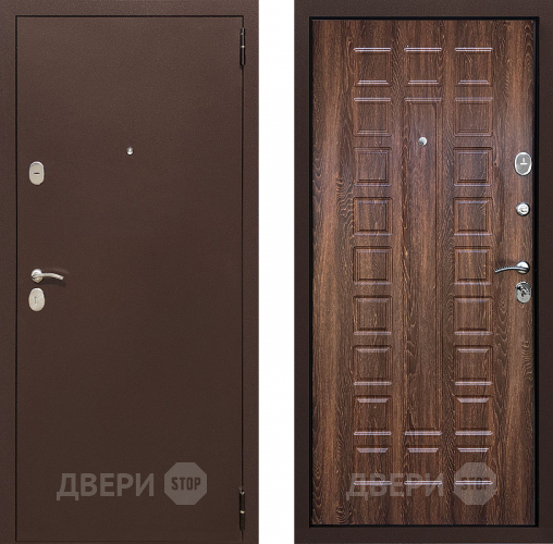Входная металлическая Дверь Престиж 100 Дуб коньячный в Дмитрове