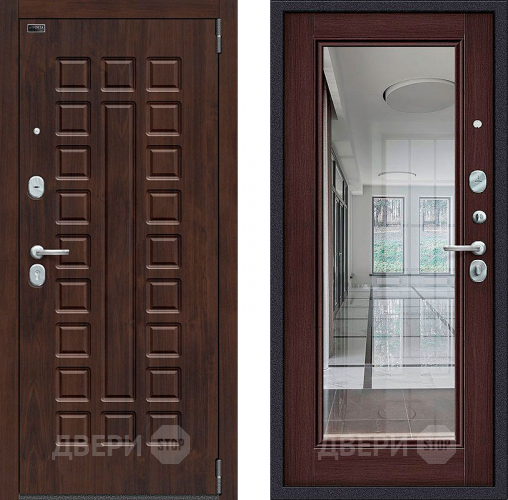 Входная металлическая Дверь Bravo Porta S-3 51/П61 с зеркалом Венге в Дмитрове