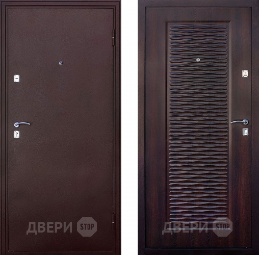 Входная металлическая Дверь СТОП Волна Мореный дуб в Дмитрове