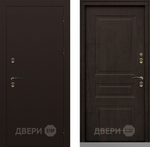 Дверь Сибирь Термо-Стандарт тиковое дерево в Дмитрове