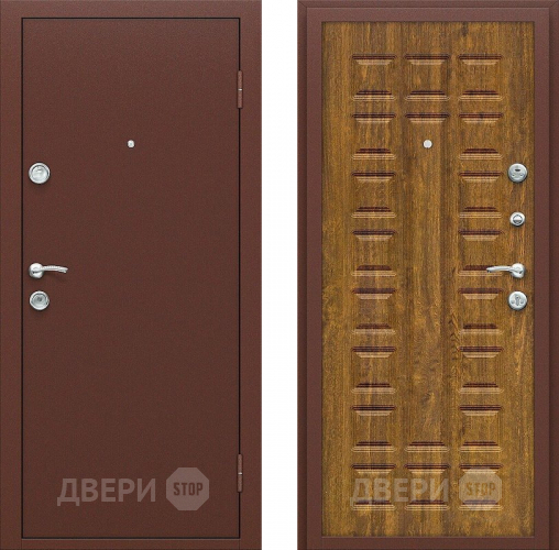 Входная металлическая Дверь СТОП ЭКО-2 Дуб Золотистый в Дмитрове