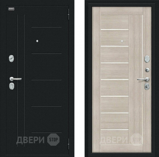 Дверь Bravo Проф Букле черное/Cappuccino Veralinga в Дмитрове