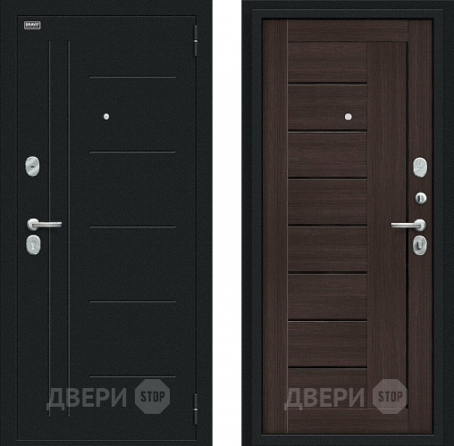 Дверь Bravo Проф Букле черное/Wenge Veralinga в Дмитрове