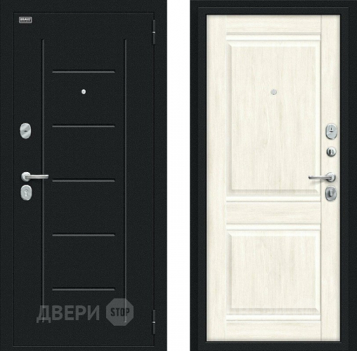 Дверь Bravo Некст Kale Букле черное/Nordic Oak в Дмитрове