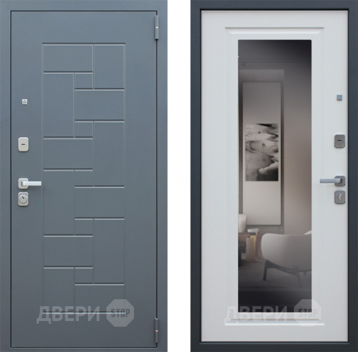 Входная металлическая Дверь Йошкар Арсенал с зеркалом в Дмитрове