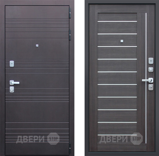 Входная металлическая Дверь Йошкар Дуэт Орех рифленый в Дмитрове