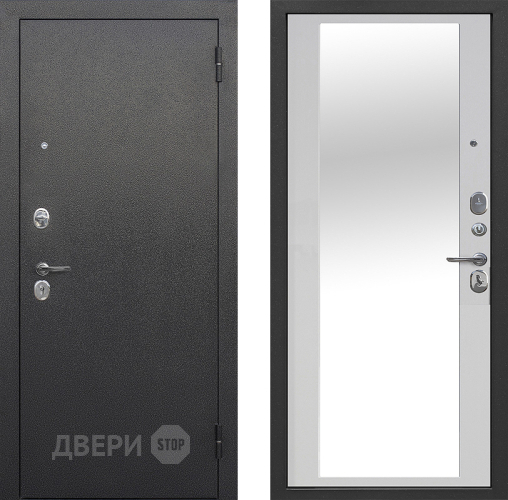 Дверь Цитадель Гарда Серебро Зеркало Белый ясень в Дмитрове