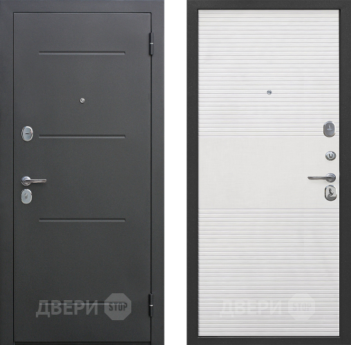 Входная металлическая Дверь Цитадель Гарда 7,5 см Серебро Белый Ясень в Дмитрове