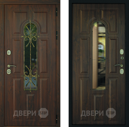 Дверь Дверной Континент Лион Темный орех в Дмитрове