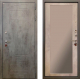 Входная металлическая Дверь Ратибор Тетрис 3К с зеркалом Бетон светлый в Дмитрове