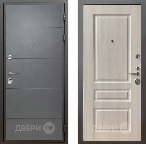Дверь Шелтер (SHELTER) Комфорт Лофт графит 3 Дуб филадельфия крем в Дмитрове