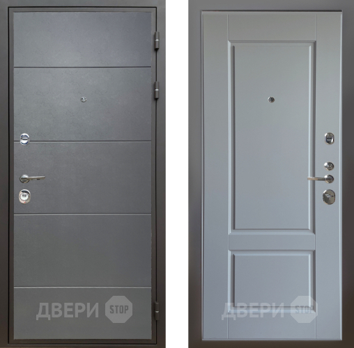 Входная металлическая Дверь Шелтер (SHELTER) Комфорт Лофт графит 6 Силк Маус в Дмитрове