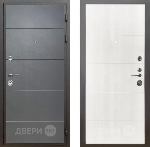 Входная металлическая Дверь Шелтер (SHELTER) Комфорт Лофт графит 7 Дуб филадельфия крем в Дмитрове
