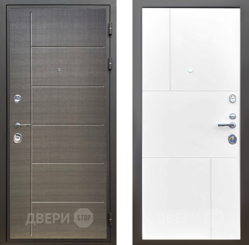 Входная металлическая Дверь Шелтер (SHELTER) Комфорт Лен сильвер 8 Белый матовый в Дмитрове