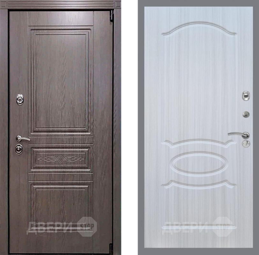 Входная металлическая Дверь Рекс (REX) Пренмиум-S FL-128 Сандал белый в Дмитрове